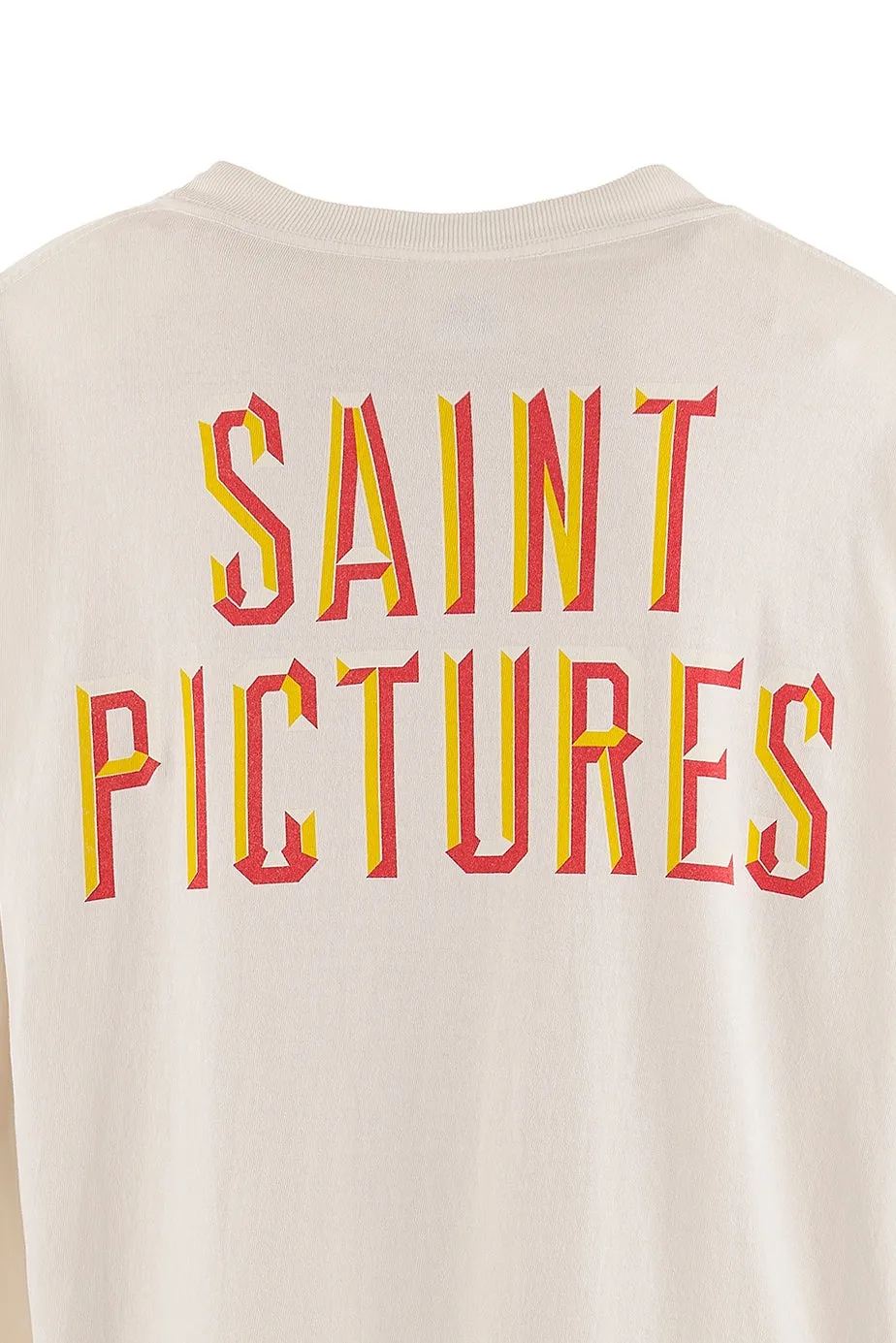 SAINT Mxxxxxx SAINT PICTURES L/S TEE/WHITE Columbia Pictures SAINT Goddess Long Sleeve Off-White S-XL Pays tribute to the Columbia Pictures Title Goddess. Full of fun. Ready-made clothes are washed. The texture is soaring. Authentic level printing is restored. Look for cylindrical seamless fabrics. It is almost meaningless if it is not a cylindrical fabric.